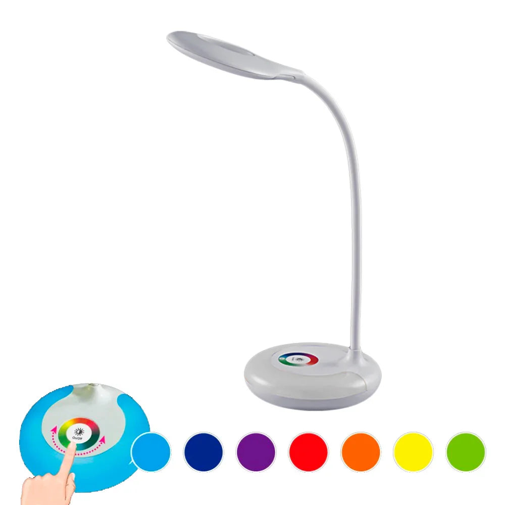 LED炫彩觸控護眼檯燈 智能觸控調光LED檯燈炫彩氣氛燈 LED情境燈舒壓燈