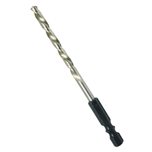 HSS high-speed steel titanium-plated double groove hexagonal shaft drill bit (AF000015)