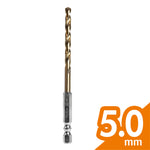 HSS含鈷六角軸鑽頭 5.0mm