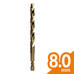 HSS含鈷六角軸鑽頭 8.0mm