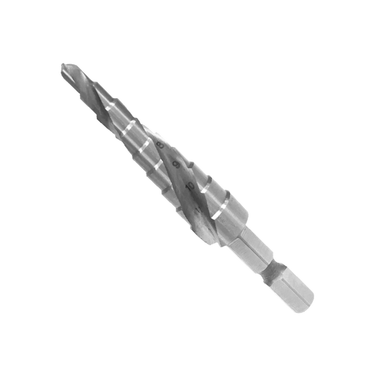 9階式白鐵用4-12mm HSS階梯鑽尾(AS2-090412)