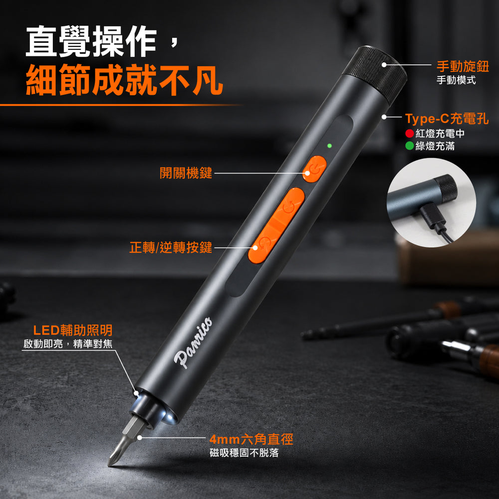 Manual/electric dual-purpose 3.6V electric screwdriver electric screwdriver (BCH-CS036009) 