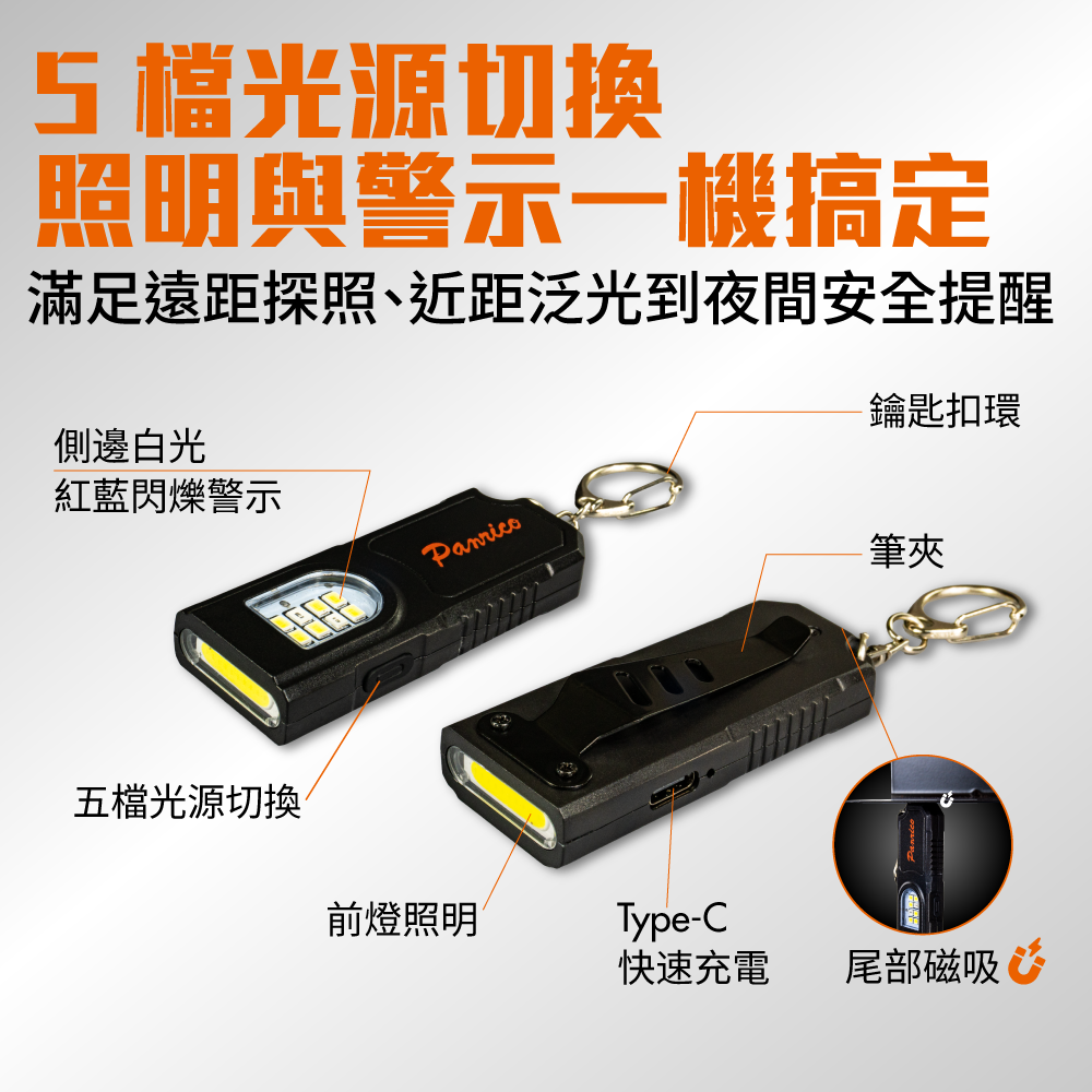 LED 迷你隨身警示手電筒 (BI-LW-M0001)
