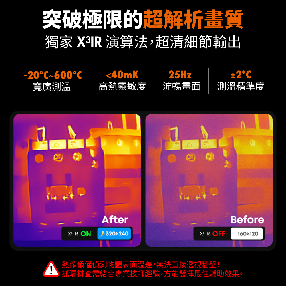 FLIR ONE Edge Pro infrared thermal imaging camera compatible with iOS and Android mobile phones (BI-TM-F01PE) 
