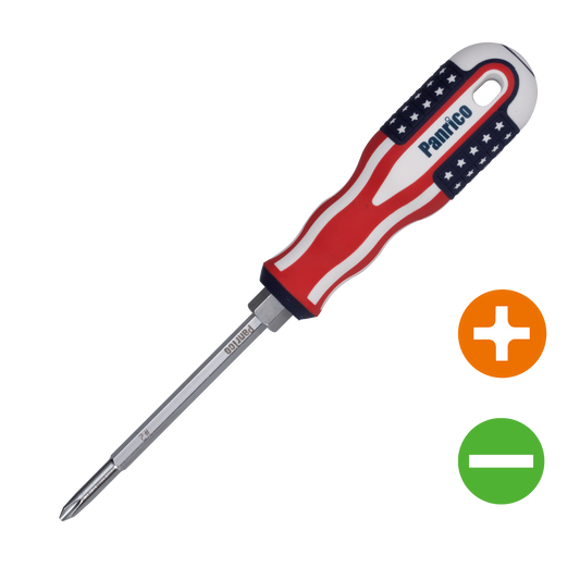 American flag-shaped interchangeable dual-purpose screwdriver (FM56C-214175)