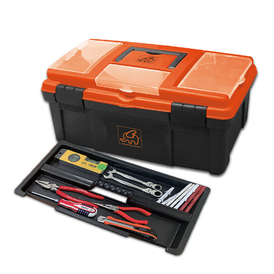 Professional Tool Box Transparent Cover Classification 2-Layer Multi-Function Tool Box (FM60401)