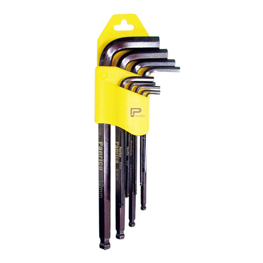 9-piece black gold steel extended ball hexagonal wrench set (FM870109L)