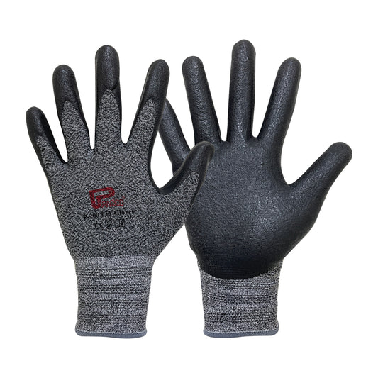 P-200 thickened anti-slip and wear-resistant work gloves (black gray) (J-GF002)