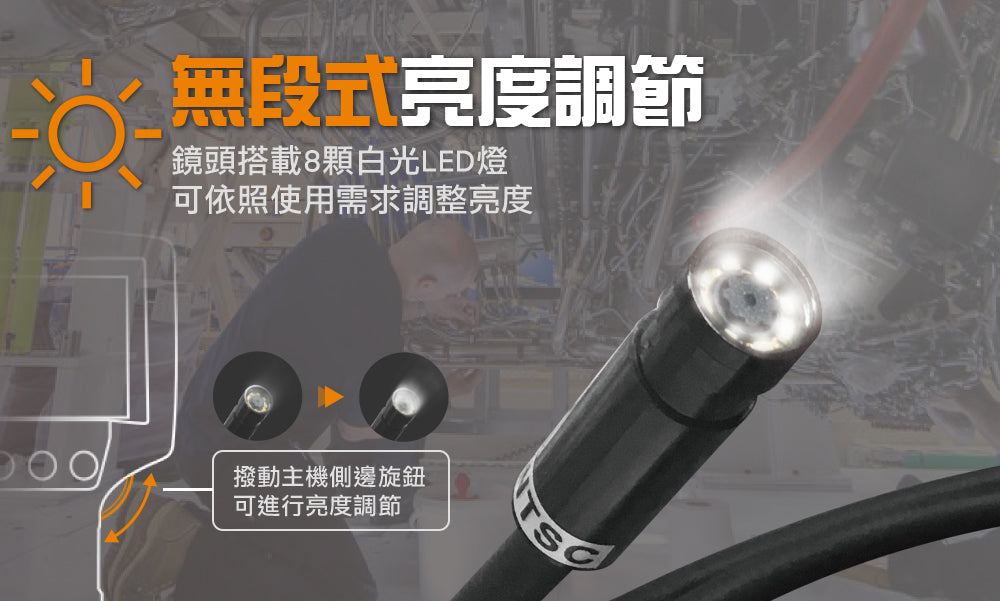 Industrial endoscope for industrial inspection 12mmx1M Made in Taiwan (PST-2488-12mm)