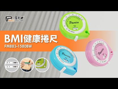 BMI Health Tape Measure Body Mass Index Health Tape Measure Waist Measure Bust Measure Hip Measure (FM883-1580BW)